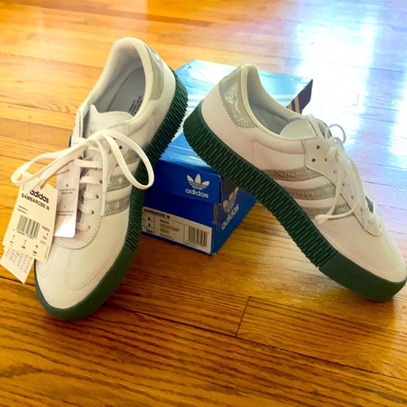 adidas gazelle silver green womens Adidas Originals Sambarose Special Edition| Samba Rose Style  Unique Kicks